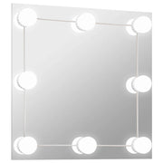 Specchio da Parete | Specchio decorativo Quadrato con Luci LED in Vetro