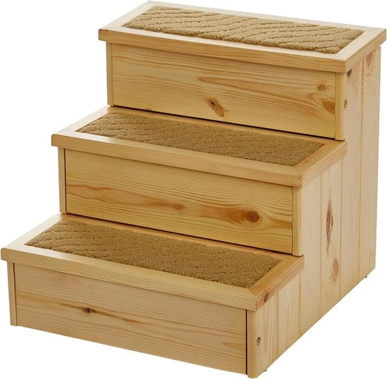 Trappola per Animali 40 x 38 x 45 cm Naturale - Adatta per Petstair 3943