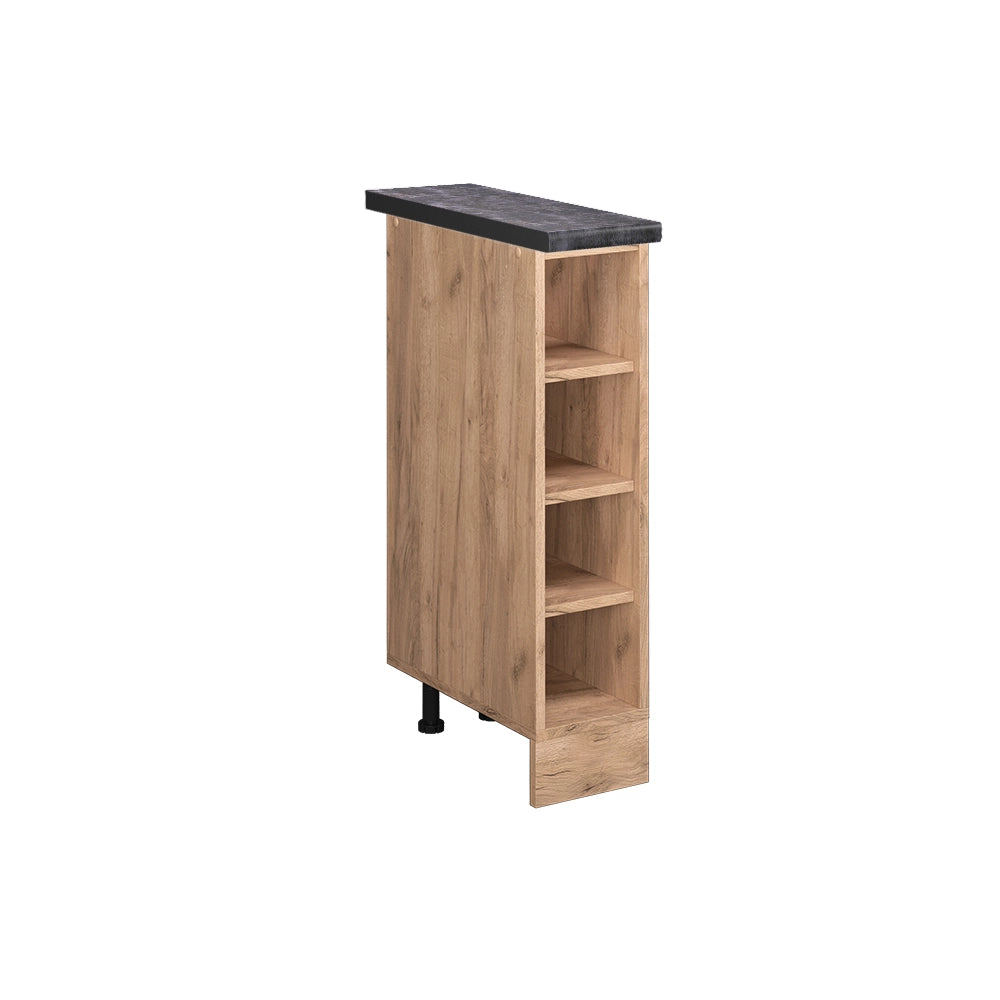 Vicco Scaffale da cucina Quercia dorata 20 cm , AP Antracite