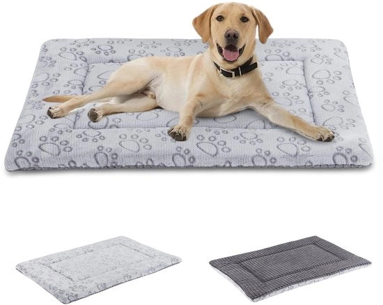 Asciugamano per cani, Cuscino per cani e gatti, Coperta per cani morbida e calda per viaggi, Dimensioni: 45 * 33cm, Colore: Grigio, Codice: FC014