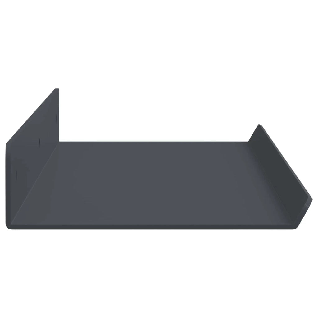 Mensola sospesa 2 pcs Antracite 60 x 8,5 x 2,5 cm Acciaio