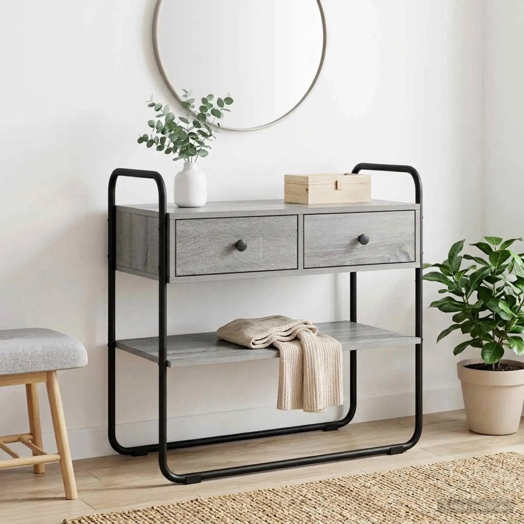 Tavolo consolle Sonoma grigio 100 x 40 x 75 cm 8007554