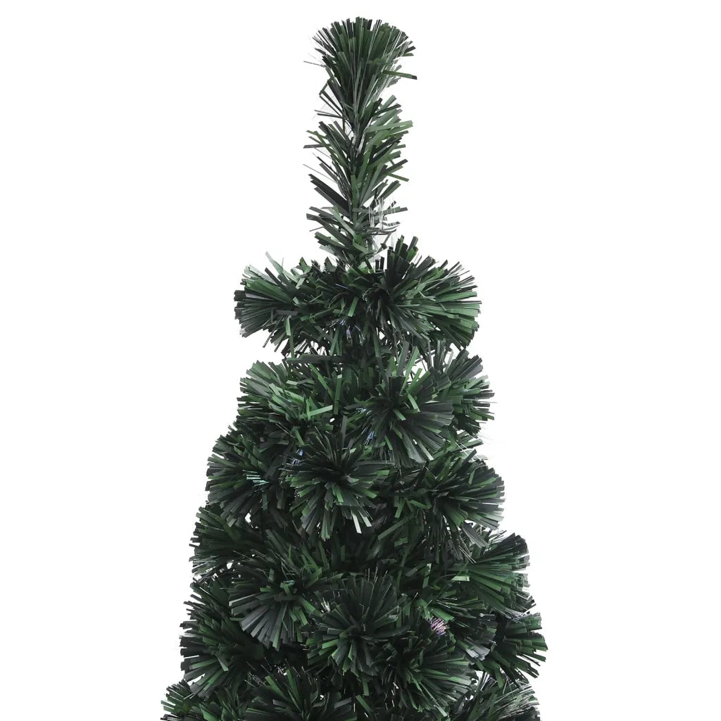 Albero Natale Artificiale Sottile Supporto 180 cm Fibra Ottica 328445