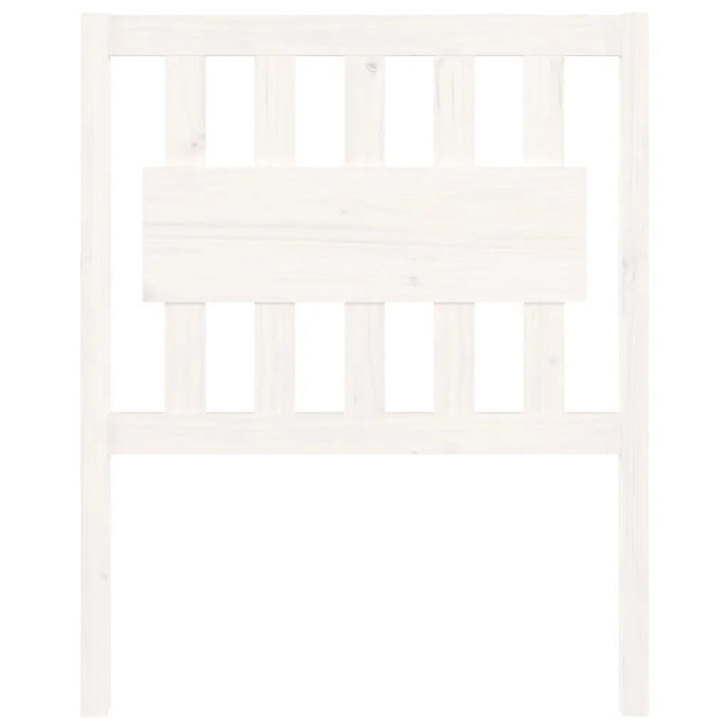 Testiera per Letto-Testata-Testiera Decorativa Bianca 80,5x4x100 cm Legno Massello di Pino 453894