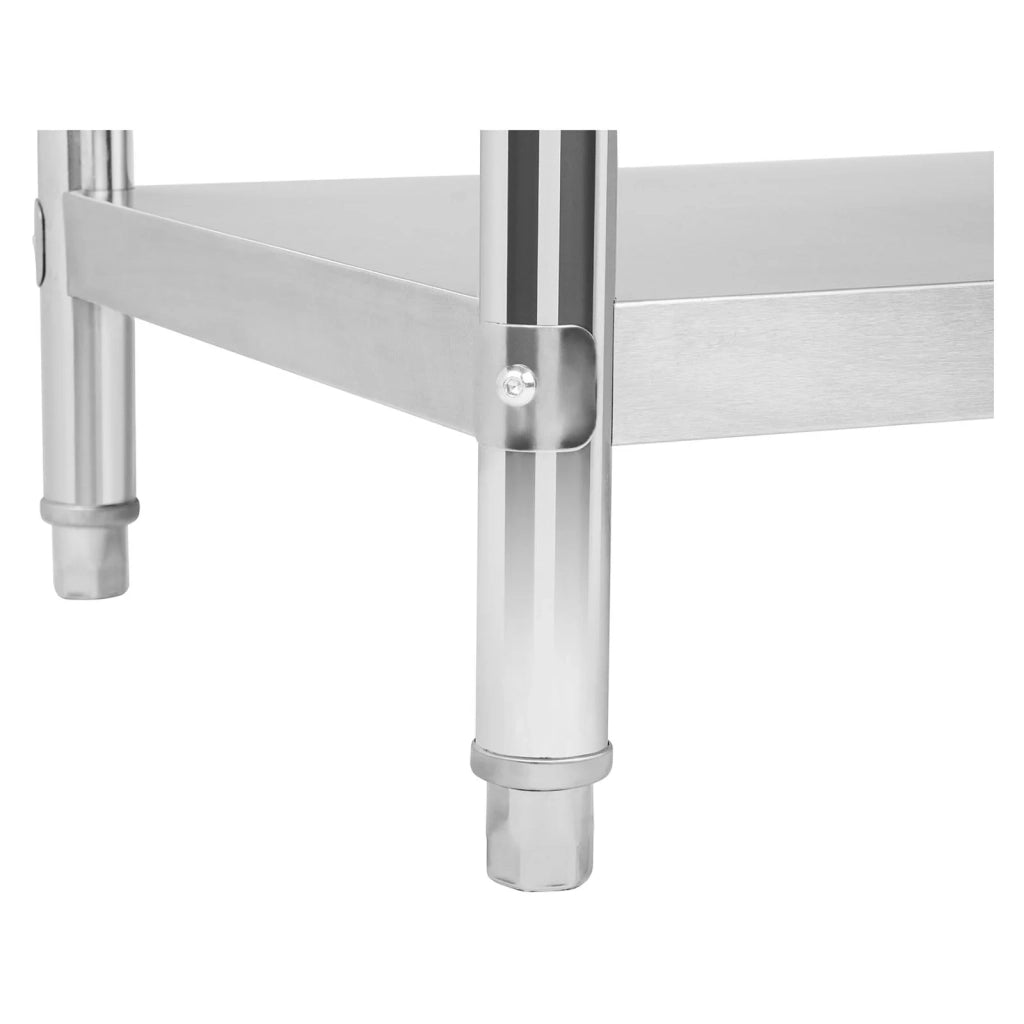 Tavolo da lavoro professionale in acciaio inox con gambe regolabili 100 x 60 cm 3614078