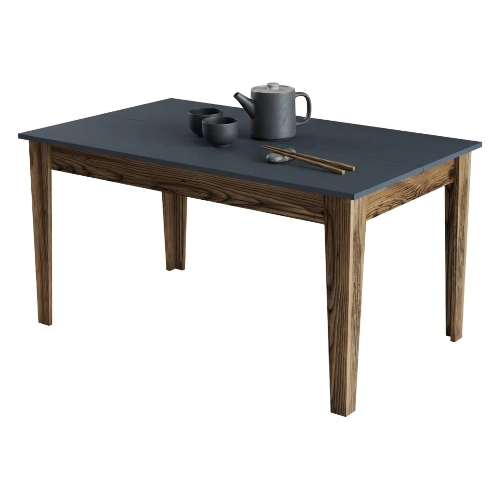 Viverone, Tavolo Fisso 6 Posti, 145x88x75h cm Marrone Noce