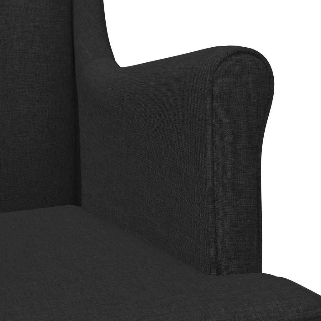 Divano Sedia-Poltrona-Poltroncina Nero Tessuto 206471