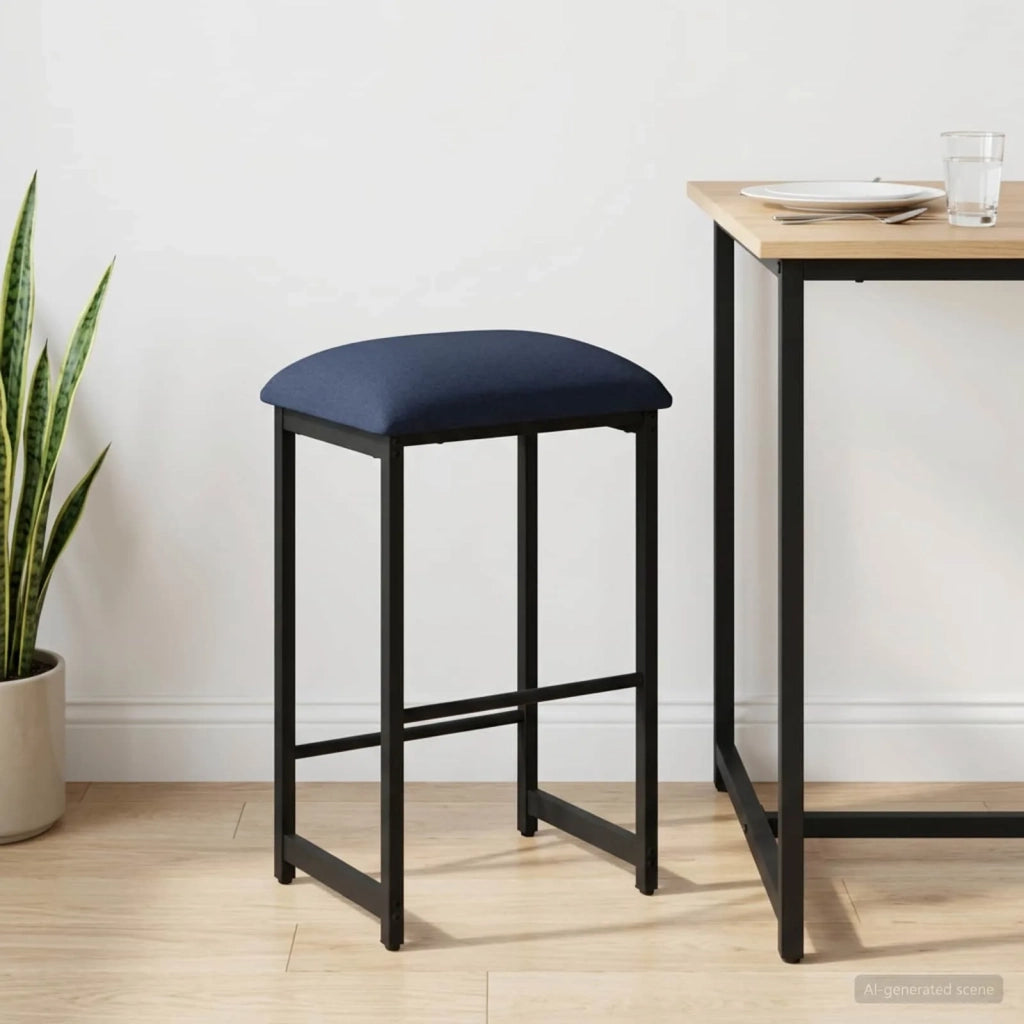 Sgabello da bar Blu 40 x 32 x 74 cm Legno ingegnerizzato 8006227