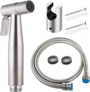 Set di bidet con doccia manuale, getto e supporto in acciaio inossidabile - inclusi 2 sigillanti.