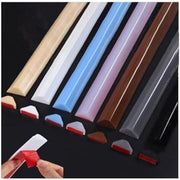 Striscia autoadesiva per doccia, stopper in silicone, protezione di soglia per bagno e cucina, 100 cm, nero