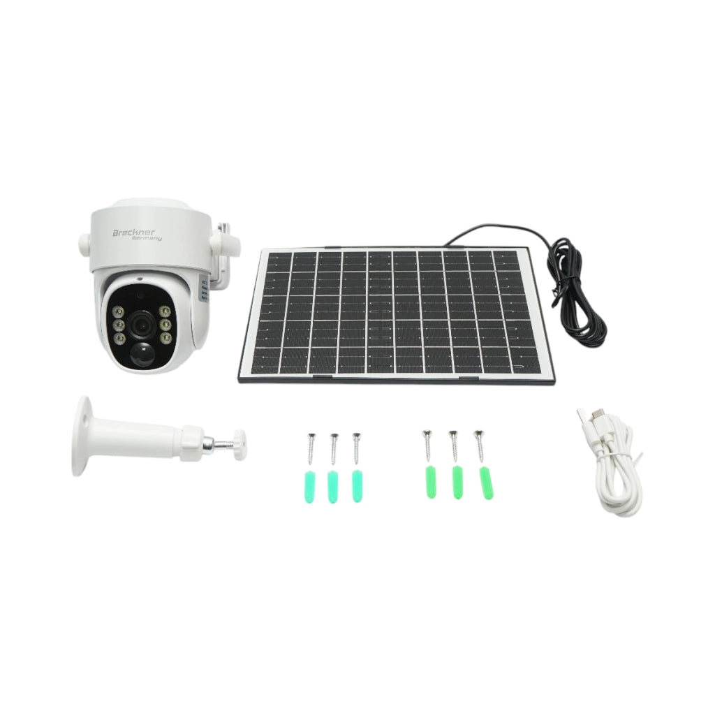 Telecamera di sorveglianza con lente doppia 3 MP, 4G, WIFI 2.4 GHz, pannello solare, batteria da 9.000 mAh, controllo PTZ, rilevamento umano PIR, visione notturna e applicazione Ubox