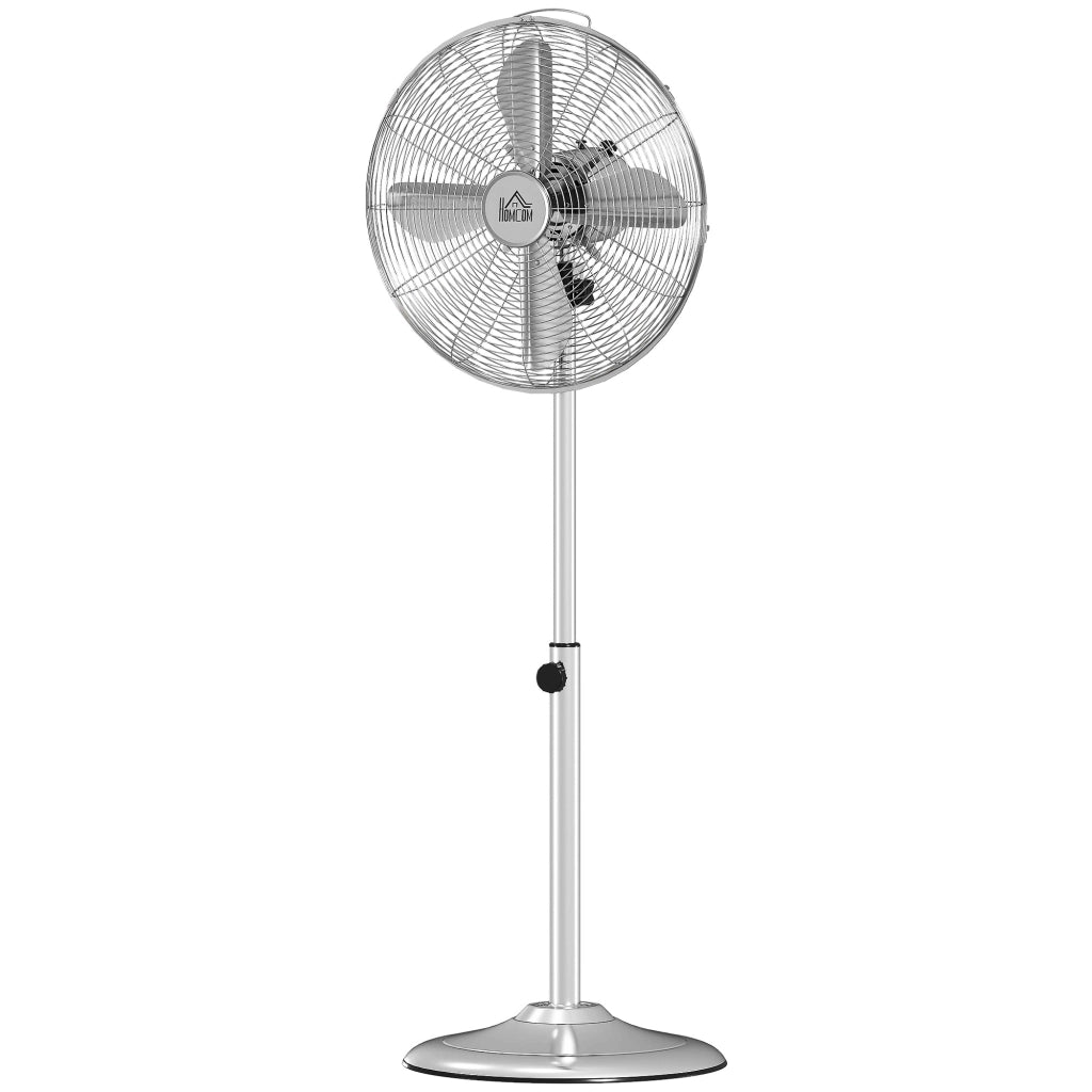 Ventilatore da pavimento regolabile ¨C Zephmum ¨C Argento 50W 87-120cm 3 velocita'