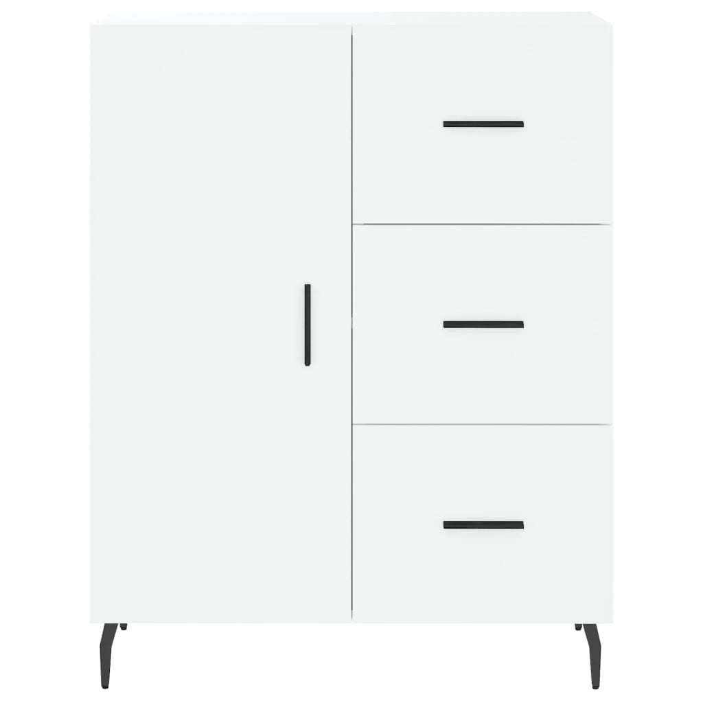 Buffet credenza cassettiera mobiletto mobile contenitore organizer cucina soggiorno salotto alto 69,5 x 34 x 180 cm legno ingegnerizzato bianco 02_0032588
