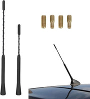 Antenna universale per auto - 2 pezzi - 22,8 cm / 28,5 cm - Antenna a stantuffo per auto