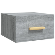 Comodino | Armadio da Notte | Mobiletto da notte a Muro Grigio Sonoma 35x35x20 cm