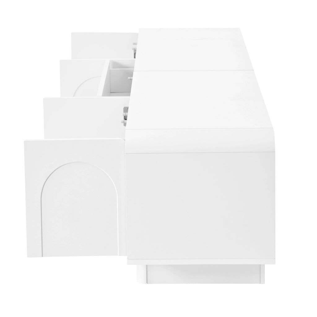 MOBILE TV 180x40x46 cm Bianco MDF e pannello truciolare