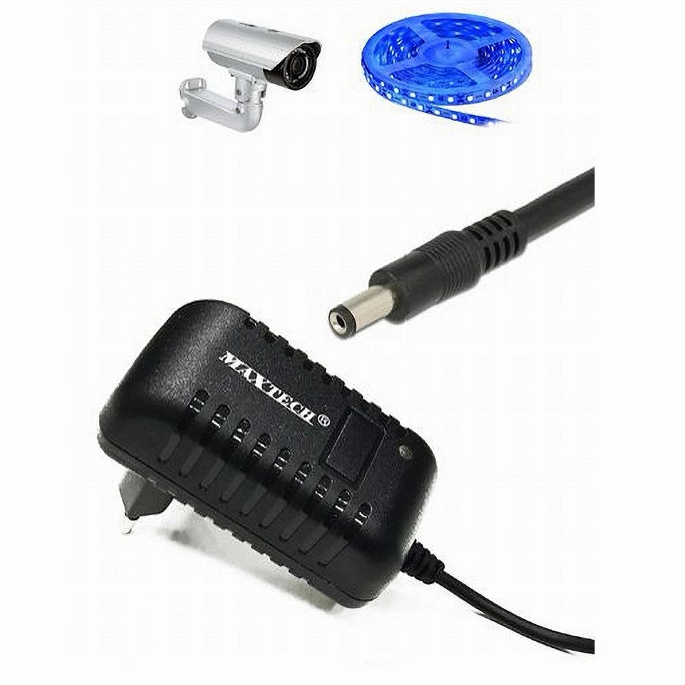 Trade Shop - Caricabatterie Dc 5,5mm X 2,1 Mm Trasformatore Output 12v/3000ma Maxtech Ca-s017t -