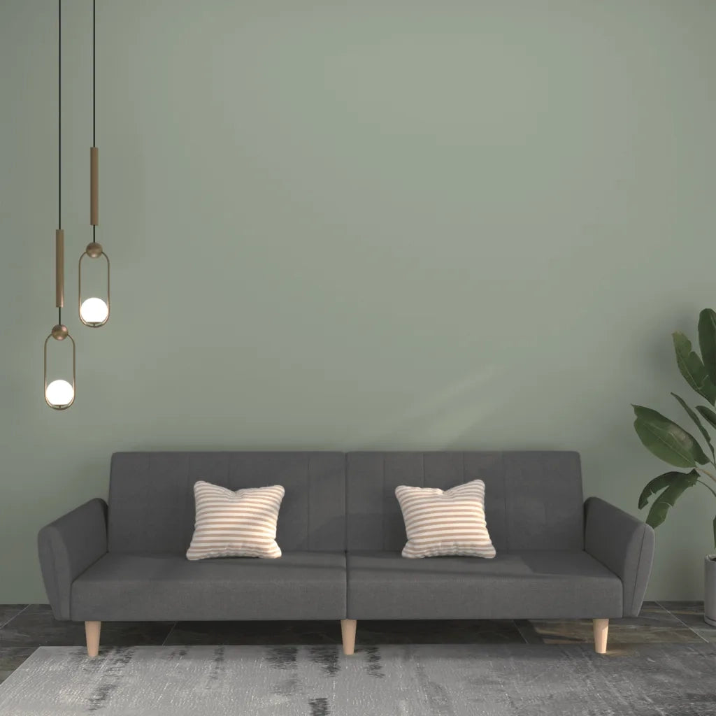 Divano letto | Sof¨¤ letto | Letto singolo a 2 Posti Grigio Chiaro in Tessuto