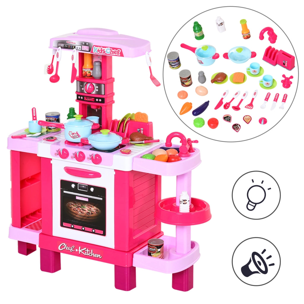 Cucina Giocattolo per Bambini ¨C zephmum ¨C 78x29x87 cm Rosa