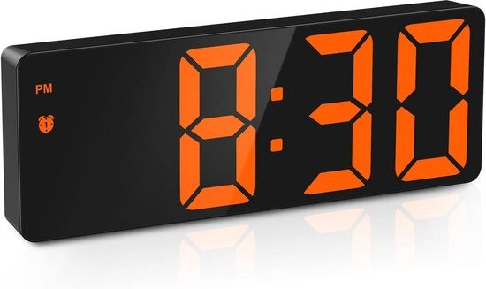 Orologio digitale con cavo – Orologio digitale – Camera da letto – Comodino – Orologio LED – Orologio da tavolo – Orologio da notte – Orologio da notte – Orologio da comodino con cavo elettrico