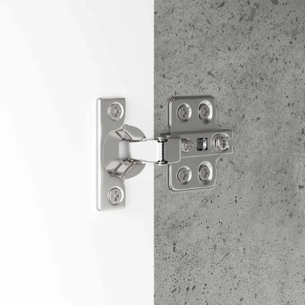 Mobile da Bagno con cassetto Grigio cemento 30,5 x 30 x 101 cm 888740