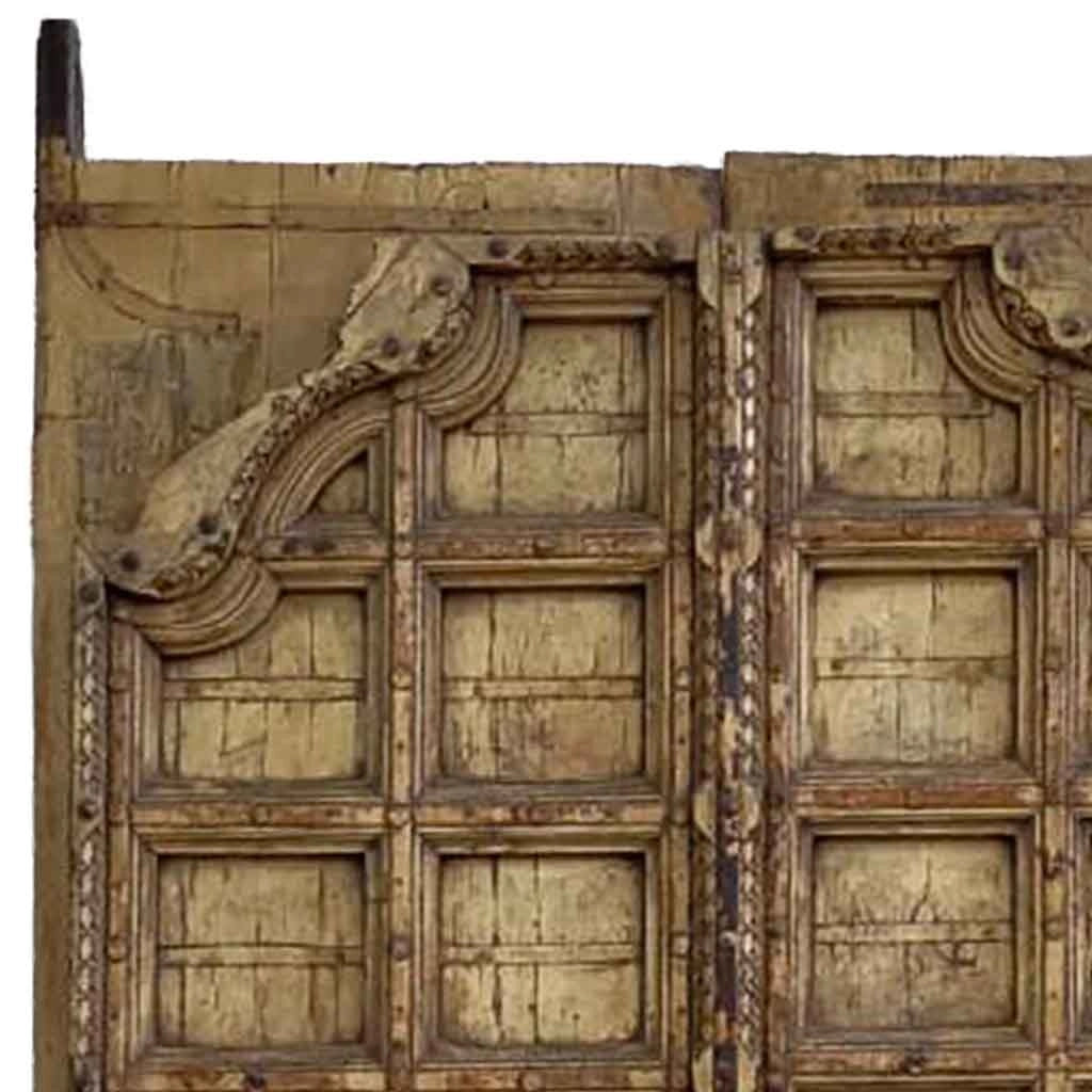 Porta in legno fatta a mano 126x10x236h cm