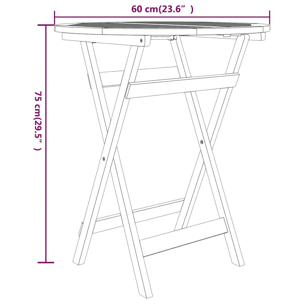 Set da Pranzo per Giardino 3 pz in Legno Massello di Teak 3087186