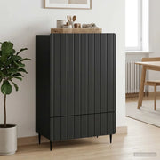Credenza Nero 66 x 34,5 x 97 cm Legno ingegnerizzato 894436