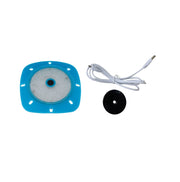 LAMPADA RICARICABILE, IMPERMEABILE E MOBILE, RGB, 18 LED, CORONA AZZURRA