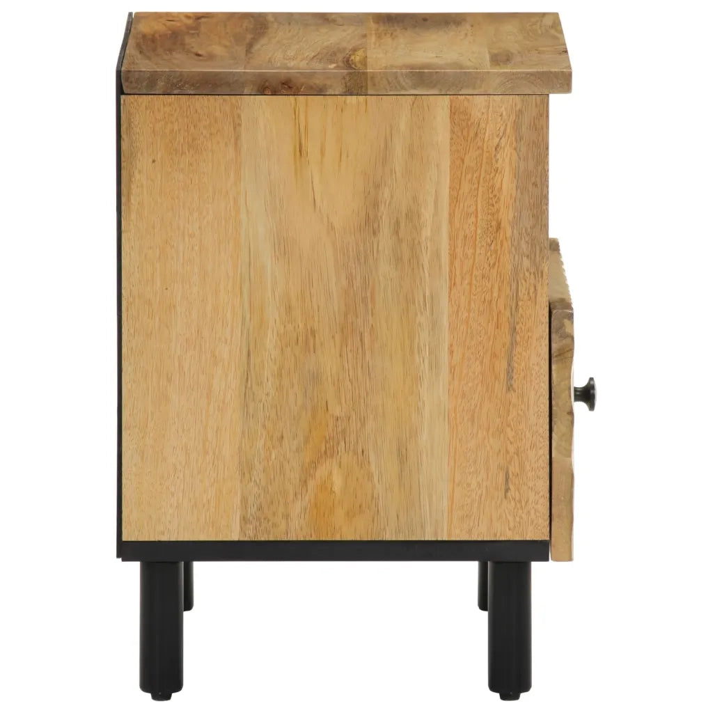 Comodino 40x33x46 cm in Legno Massello di Mango 356897