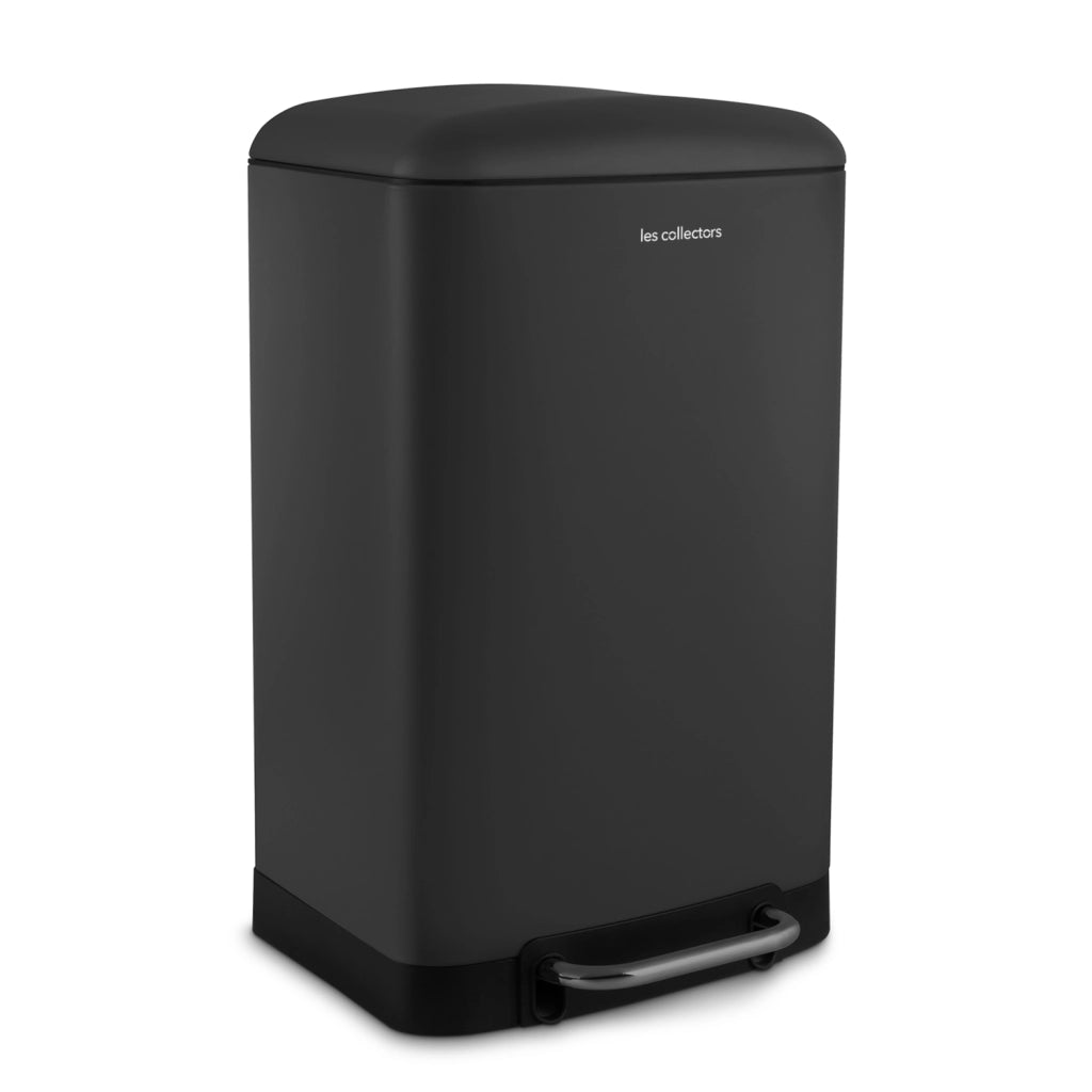 Les Collectors Pattumiera da cucina a pedale in acciaio inox N°531, capacità 20 L, grigio antracite