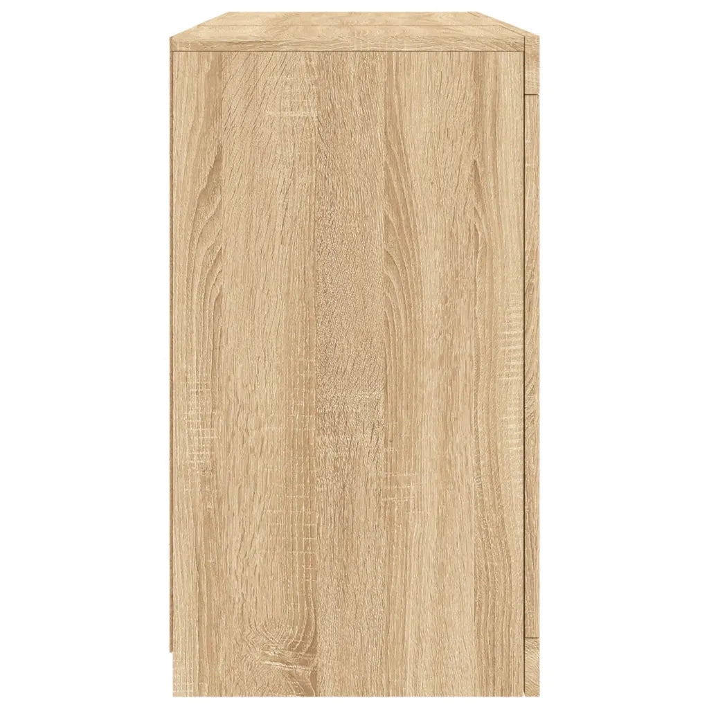 Credenza con Luci LED Rovere Sonoma 123x37x67 cm 3209081