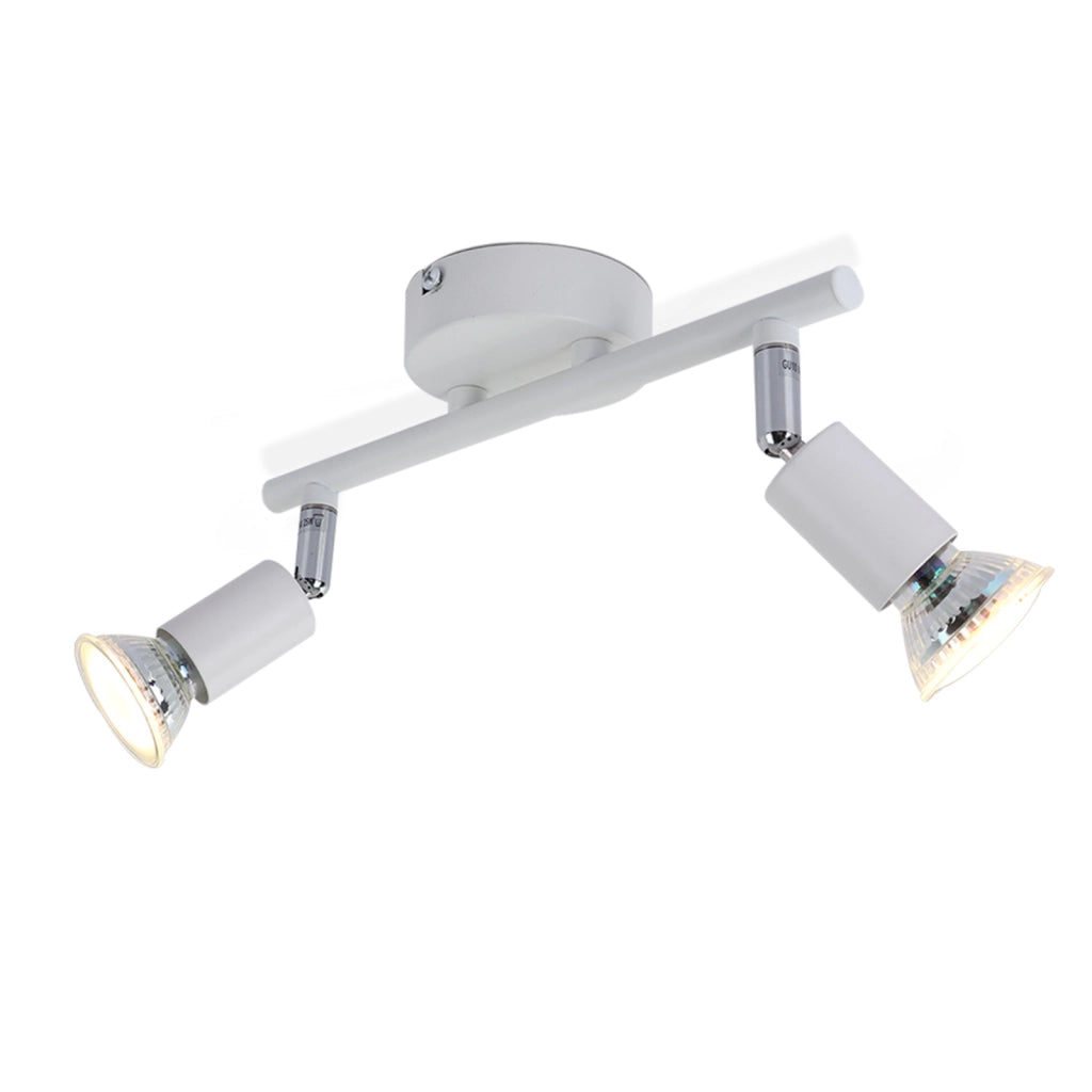 ZMH Faretto da soffitto bianchi orientabili 330° moderni GU10 per camera letto soggiorno interno