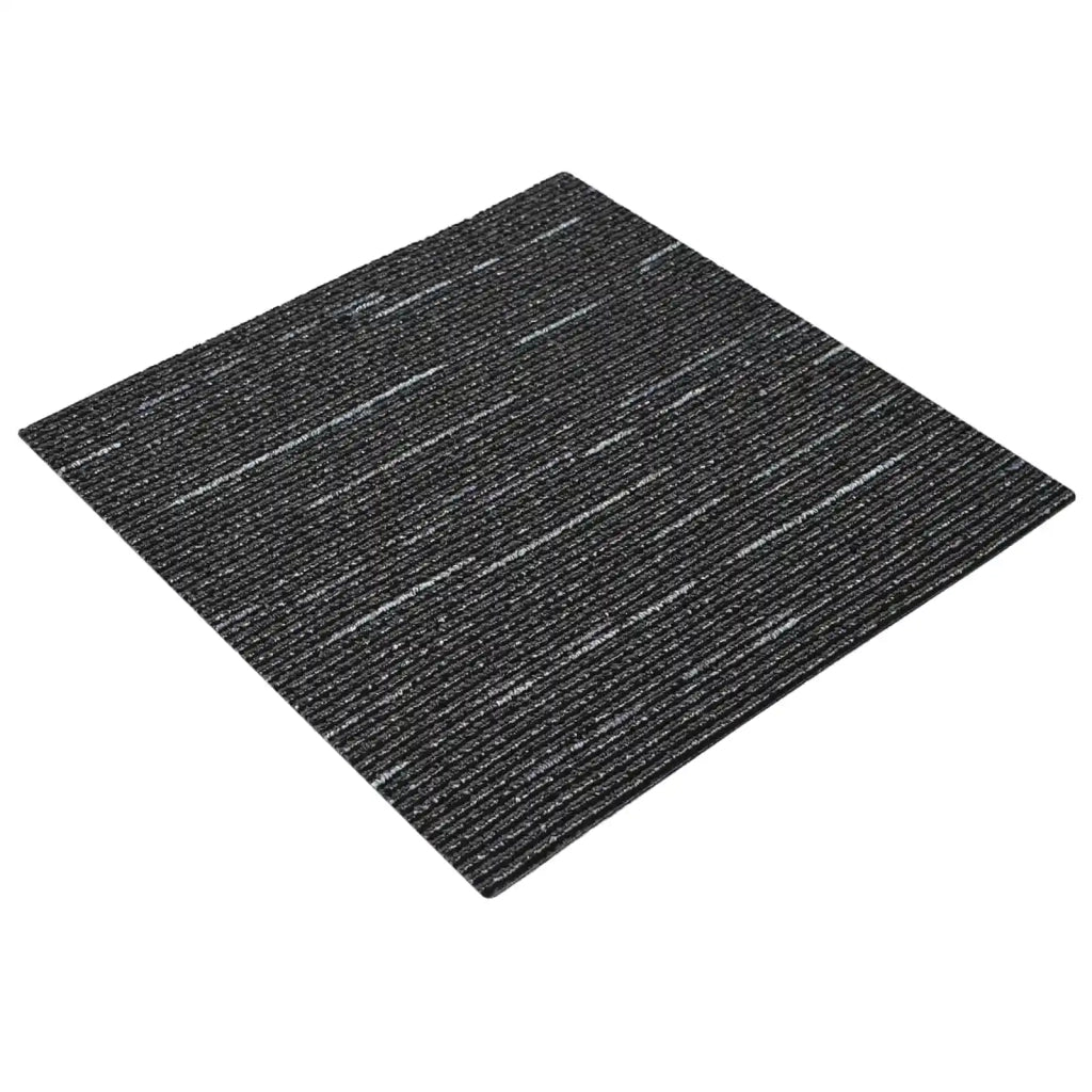 Piastrella per Tappeto Strisce Nere 50 x 50 cm 4 pz CFW7709611