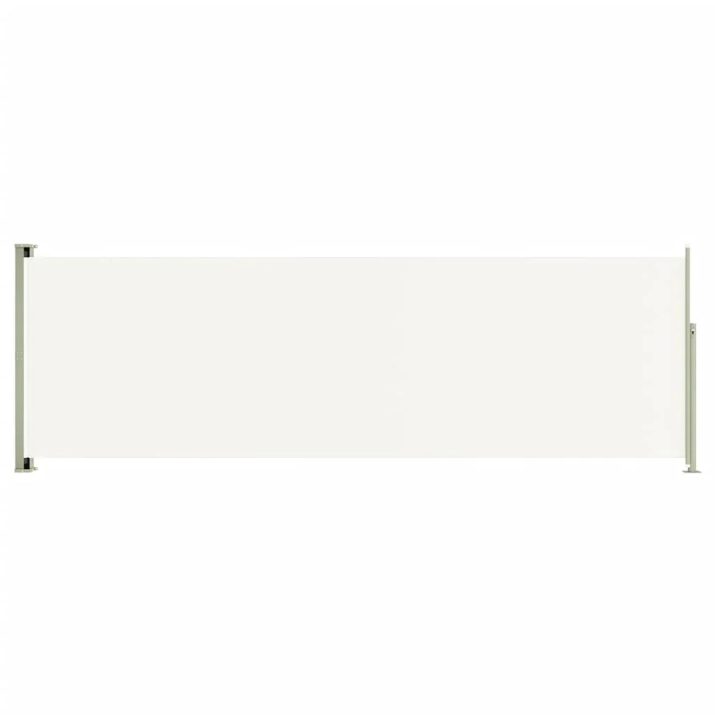 Tenda da sole laterale retrattile/schermo privacy per patio giardino terrazza balcone 200 x 600 cm crema 02_0007364