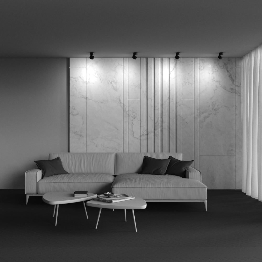 Maytoni Onda plafoniera LED nera 12W 4000K 8,5cm IP20