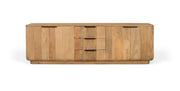 Credenza in legno di mango in colore naturale con angoli arrotondati