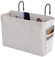 Organizzatore appeso per letto a castello - Raccoglitore - Conserva spazio - Dimensioni 28 x 10 x 19 cm - Bianco