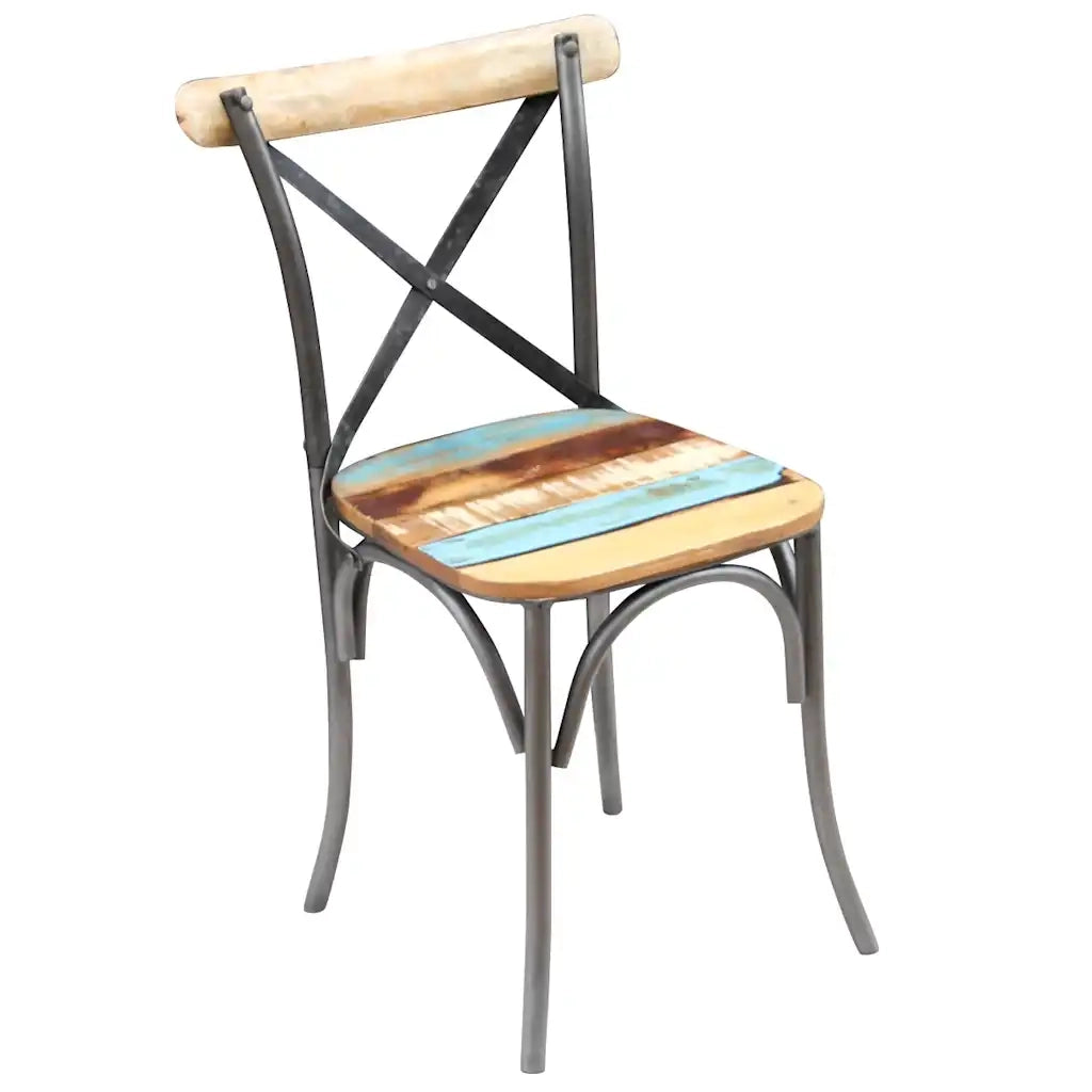 Sedie da Pranzo 4 pz in Legno Massello di Recupero cod mxl 31511