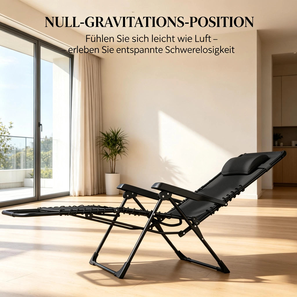 SDRAIO PIEGHEVOLE Set da 2 pezzi con tavolino 47x47x54 cm Nero