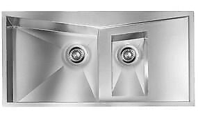 CM 012865.S2.01.2033 SPACE Lavello da incasso 1 vasca e vaschetta con gocciolatoio Slim acciaio inox satinato AISI 304 18-10 piletta Vortex automatica (100x50 cm) colore Inox Satinato
