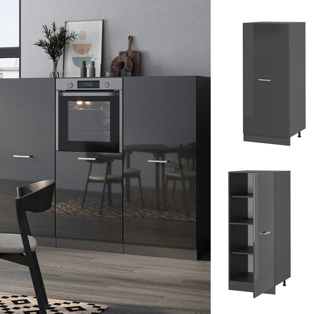 Mobile cucina dispensa R-Line Antracite lucido/Antracite 60 cm Vicco