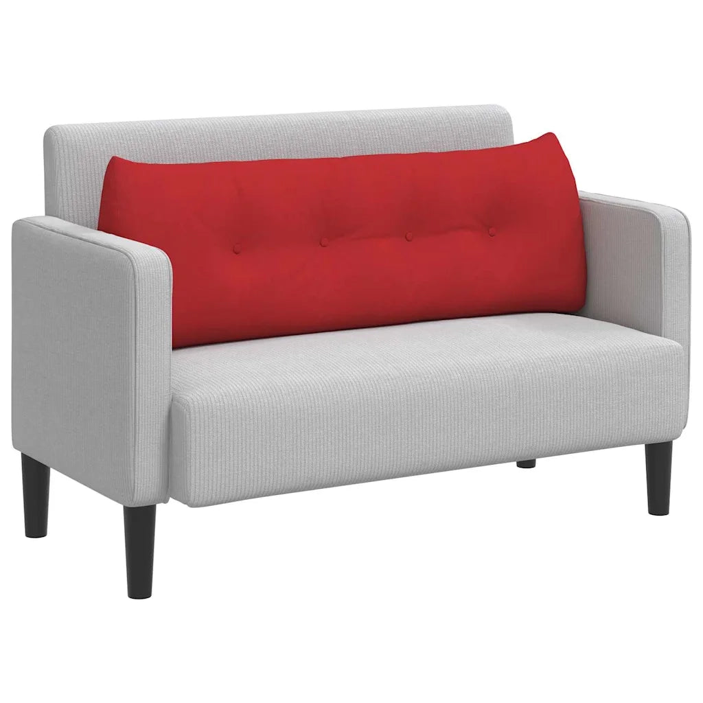 Cuscino per Schiena Rosso 140 x 24 x 50 cm Tessuto