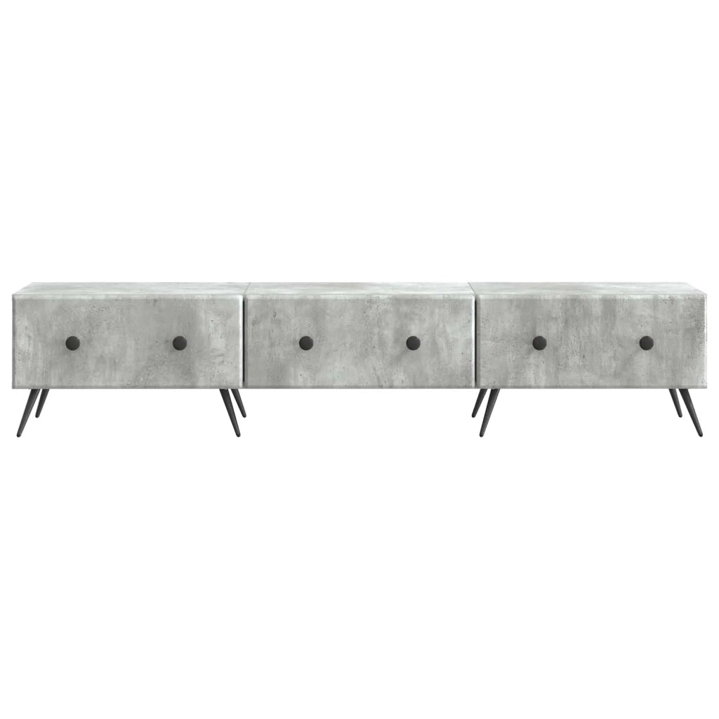 Mobile TV con cassetto-Credenza per TV Grigio Cemento 147 x 34,5 x 30 cm 690059