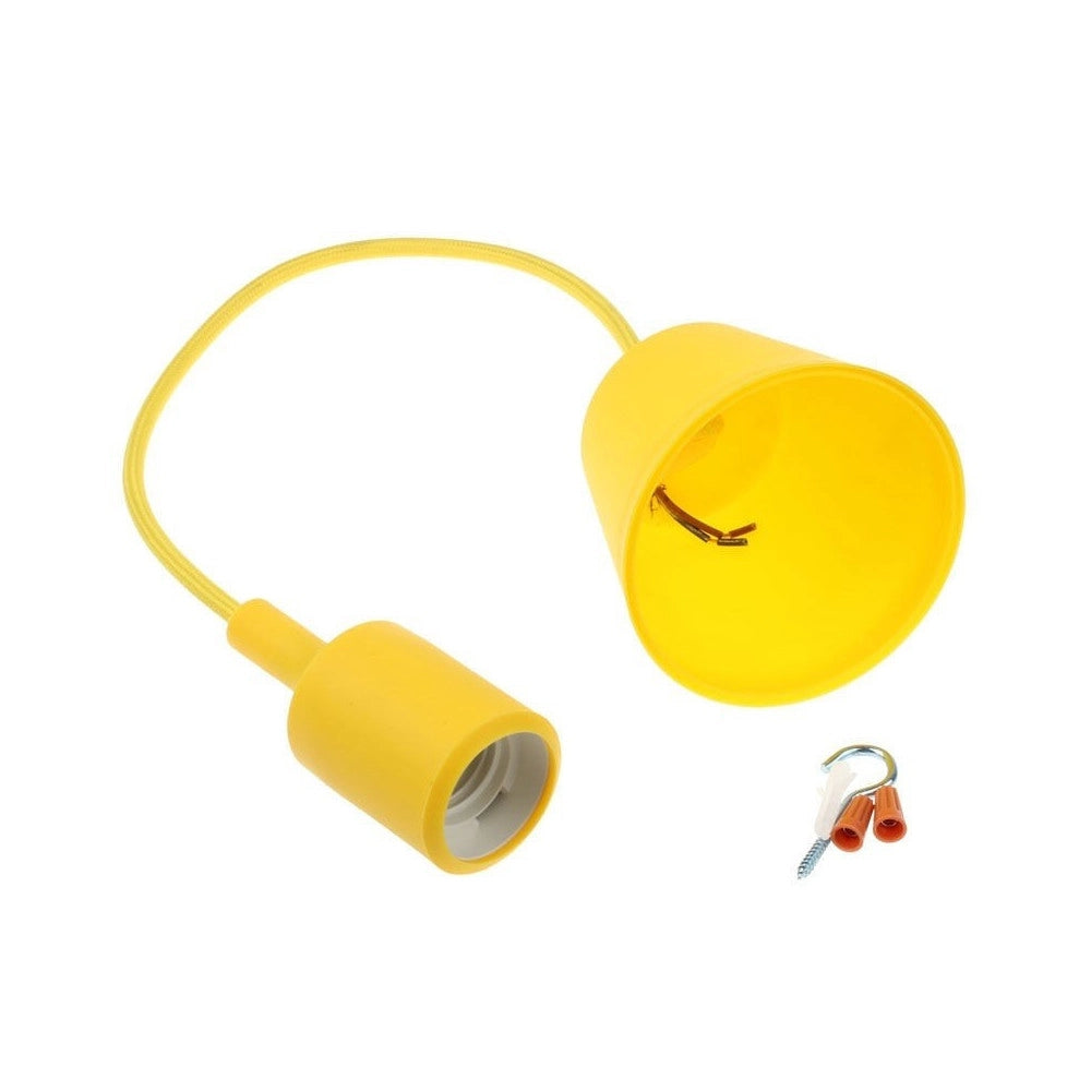 Trade Shop - Pendente A Soffitto Lampadario Lampada Moderno Cavo In Tessuto 1m Colore -