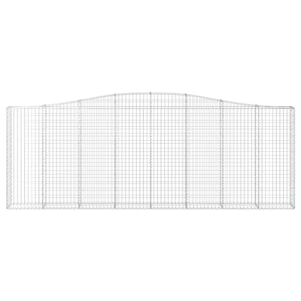 Cesti Gabbioni ad Arco 20 pz 400x30x140/160 cm Ferro Zincato 3145862