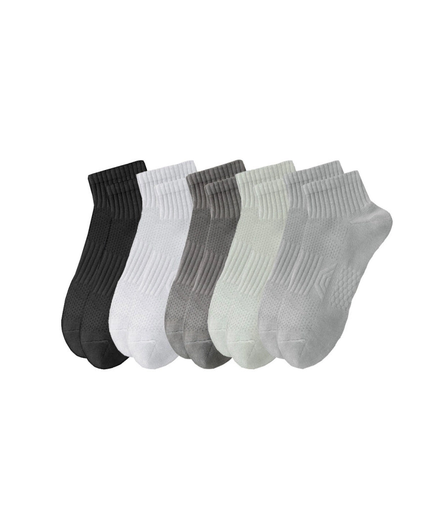 Calzini Corti Sportivi Unisex | Cotone Sottile Traspirante con Rete | Taglia Unica 36–41 EU