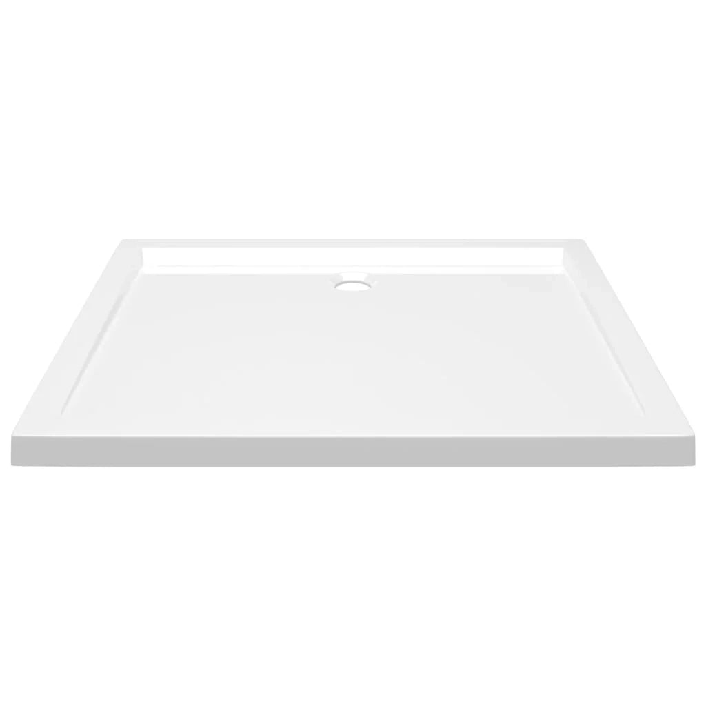Piatto doccia base doccia piatto doccia bagno WC cabina doccia casa interno rettangolare ABS 70 x 90 cm bianco 02_0001946