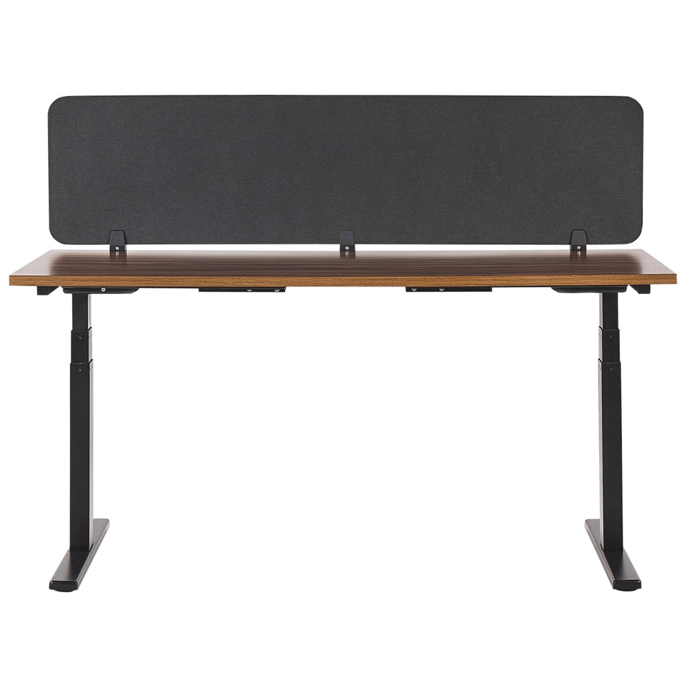 Pannello Divisorio Grigio Scuro Fonoassorbente 180 x 40 cm in Plastica PET