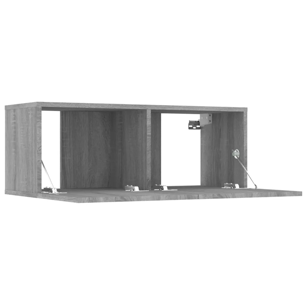 Set Mobili Porta TV 8pz Grigio Sonoma in Legno Multistrato 3114236